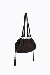 Rory - Dark Chocolate Faux Suede